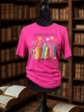 Books Are My Therapy Graphic Tee – Floral Book Lover Shirt