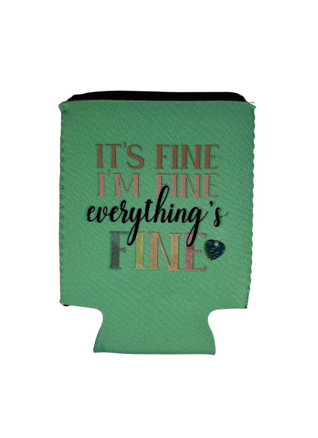 “It’s Fine, I’m Fine” Funny Drink Cozy – Stylish Beverage Holder