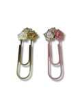 Bloom Paper Clip Set with Flowers